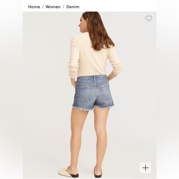 J. Crew Mid-rise denim short in dark wash - Picture 4 of 11